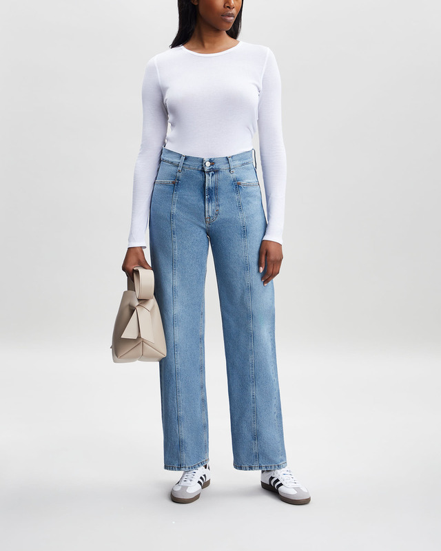 Dagmar Top Lyocell Long Sleeve White M