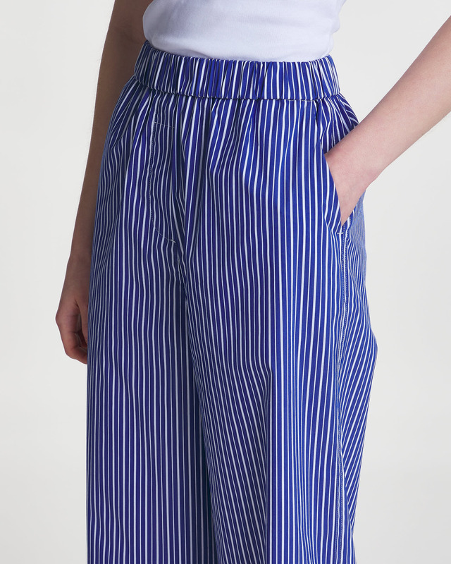 Wakakuu Icons Trousers Bowie Striped Blå M