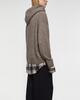 Acne Studios Layered Wool Hoodie Beige XS