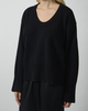 Dagmar Genser Soft Wool Scoop Knit Svart S