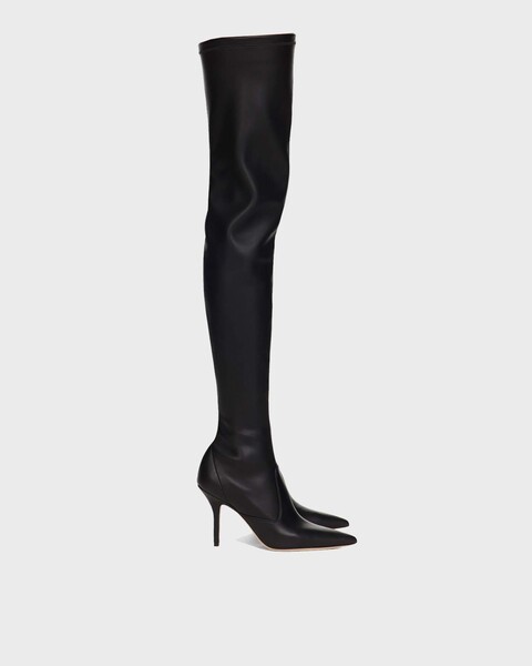 Boots Mama Over The Knee Stretch Black 1