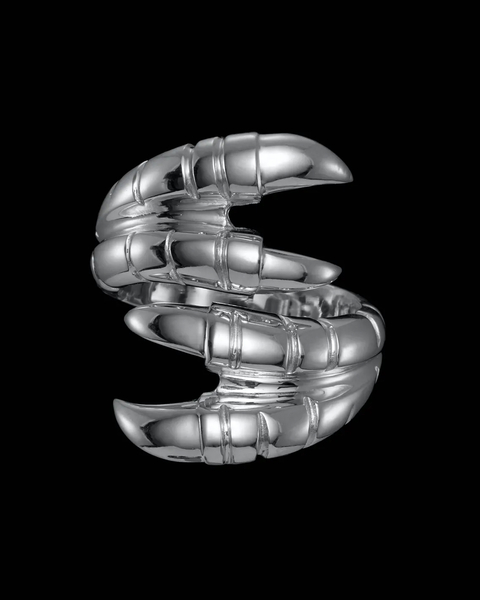 Ring Claw Double Heavy  Silver 1