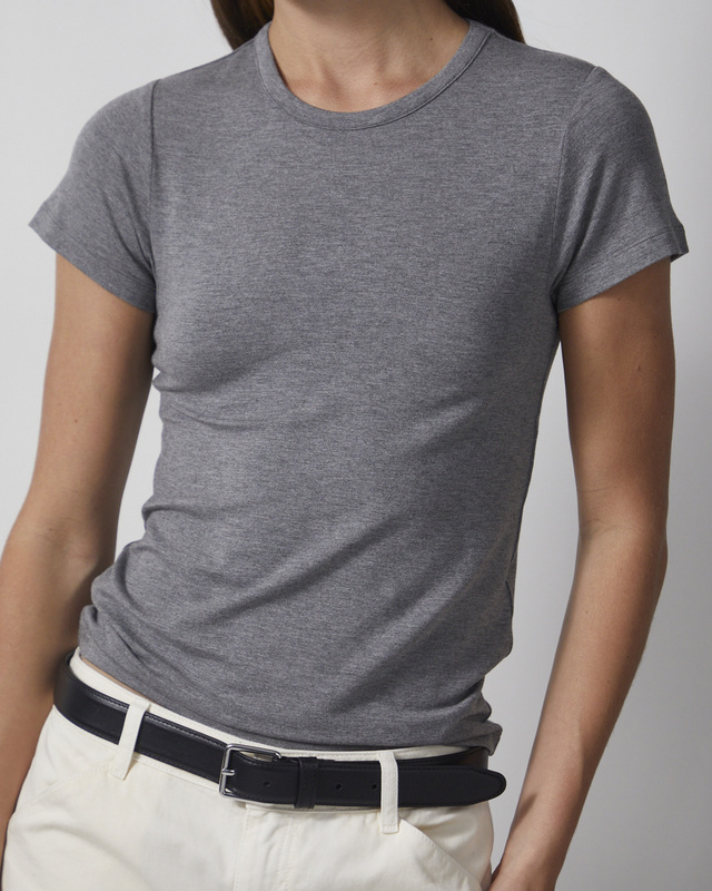 Wakakuu Icons T-Shirt Baby Tee Modal Grey melange XS