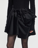 Ganni Skirt Technical Stretch Satin Draped Mini Black 42