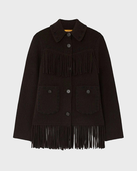 Jacket Western Fringe Dark Brown 1
