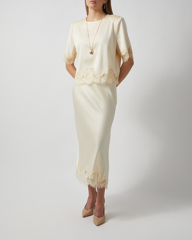 Wakakuu Icons Top Canary Lace Light yellow XS