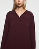 Filippa K Blouse Half Placket Burgundy  38