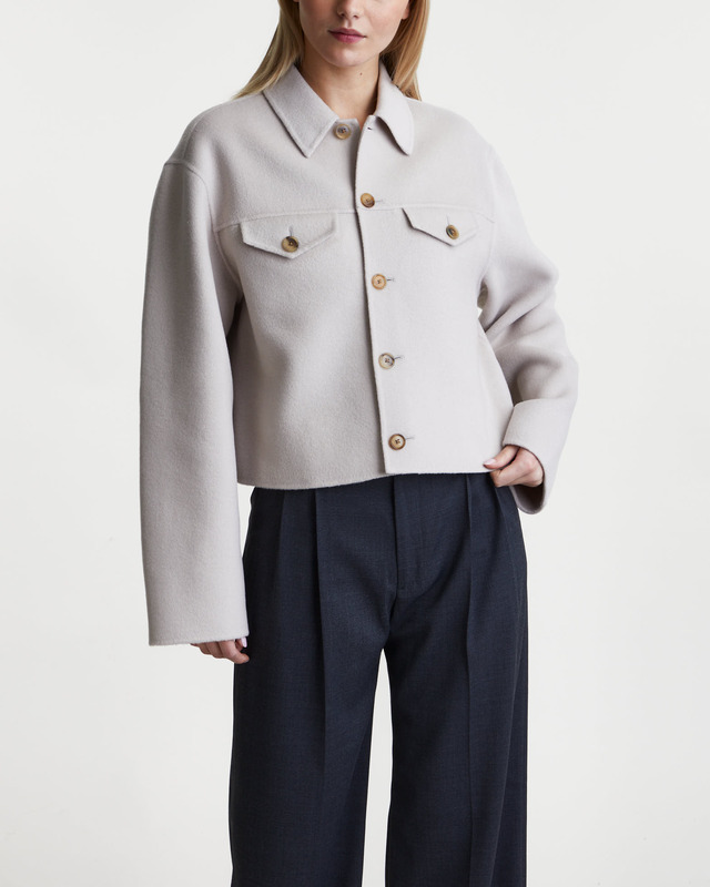 Filippa K Jacket Short Wool Cashmere Offwhite 38