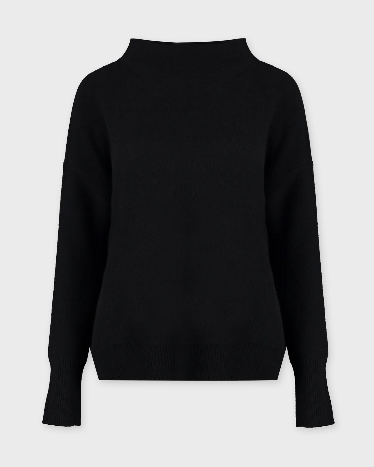 Vince Women's Black Cashmere Sweater Boiled Funnel Nk Pullover Small
