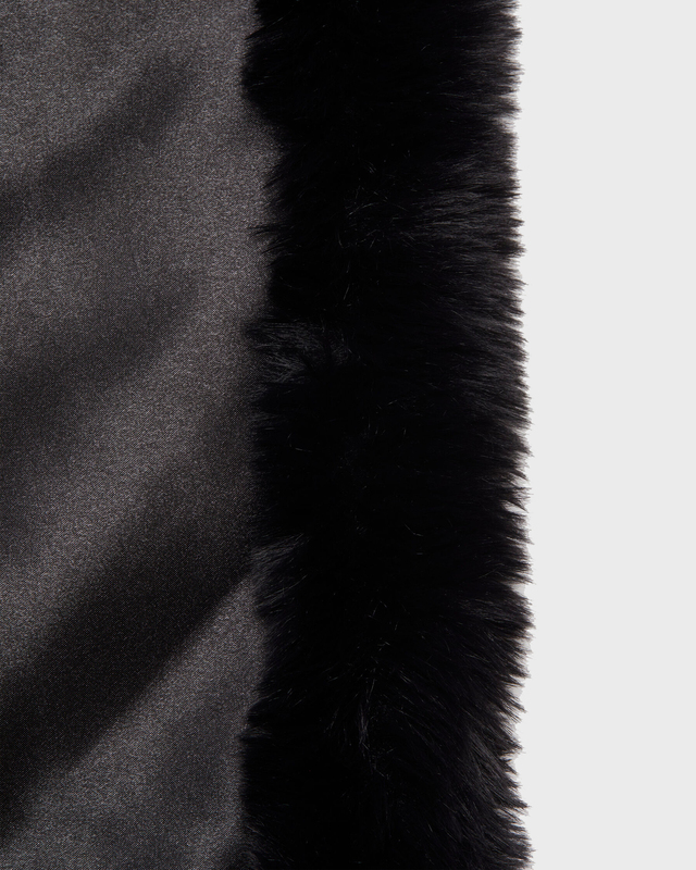 Acne Studios Furry Scarf Black ONESIZE