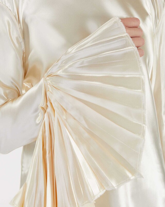 Khaite Amelia Blus Champagne M