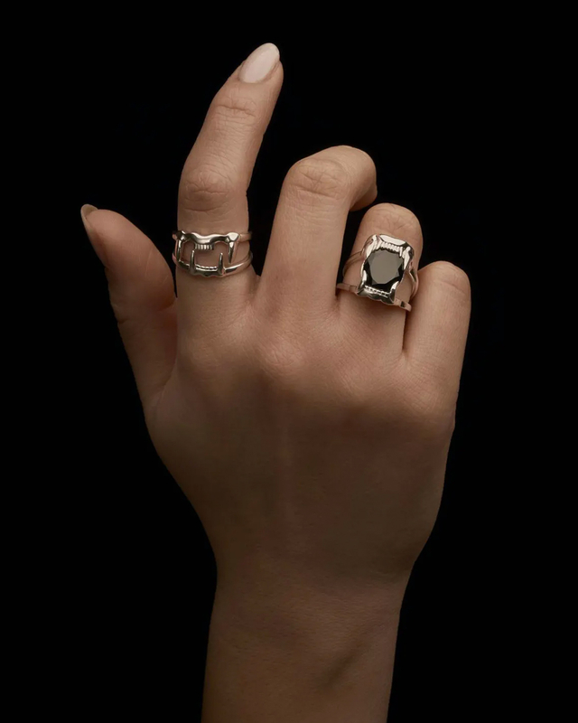 Maria Nilsdotter Ring Jaw Lower Silver XS