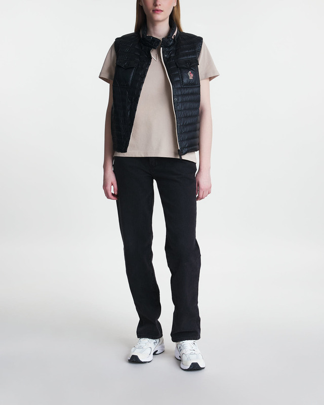 Moncler T-Shirt Maglia Maniche Corte Beige XS