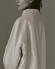 LEONÍ Jacket Lore Wool Silk Sculptural Ivory 34