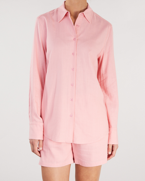 Shirt Linen Pink 2