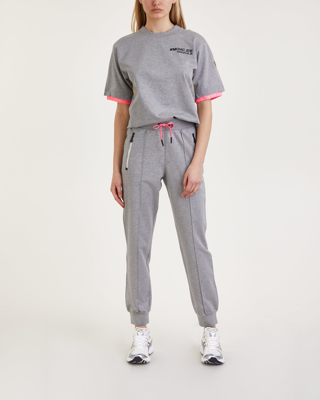 Moncler Grenoble T-shirt Manica Corta Logo Grå XS