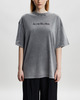 Acne Studios T-Shirt Relaxed Faded Logo Grå S