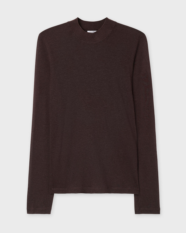 Filippa K Topp Lyocell Cashmere Mock Neck Brun XL