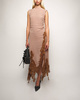 Acne Studios Dress Lace Trim Taupe 40