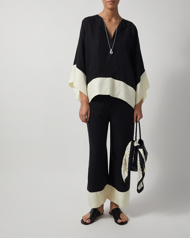 By Malene Birger Blouse Cicie  Black/White 36