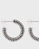 Izabel Display Earring Colorful Hoop  Svart ONESIZE