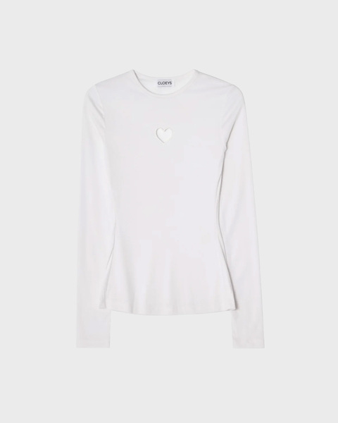 Top Tight Long Sleeve White 1