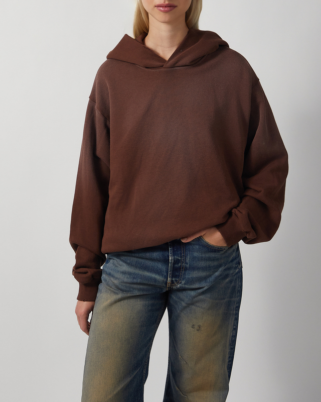 Acne Studios Hoodie Logo Chocolate XS-S