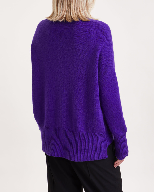 LISA YANG Sweater Mila Cashmere Lila/blå 2 (M-L)