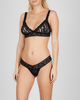 Hanky Panky Panties Lace Original Rise Thong 3p Black ONESIZE