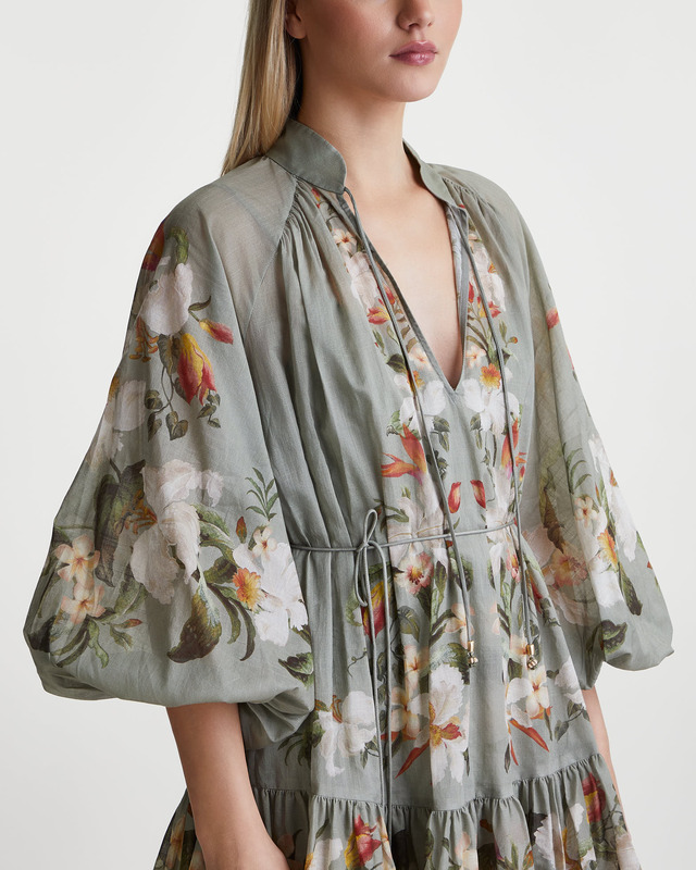 Zimmermann Dress Lexi Billow Mini Sage 0 (XS-S)