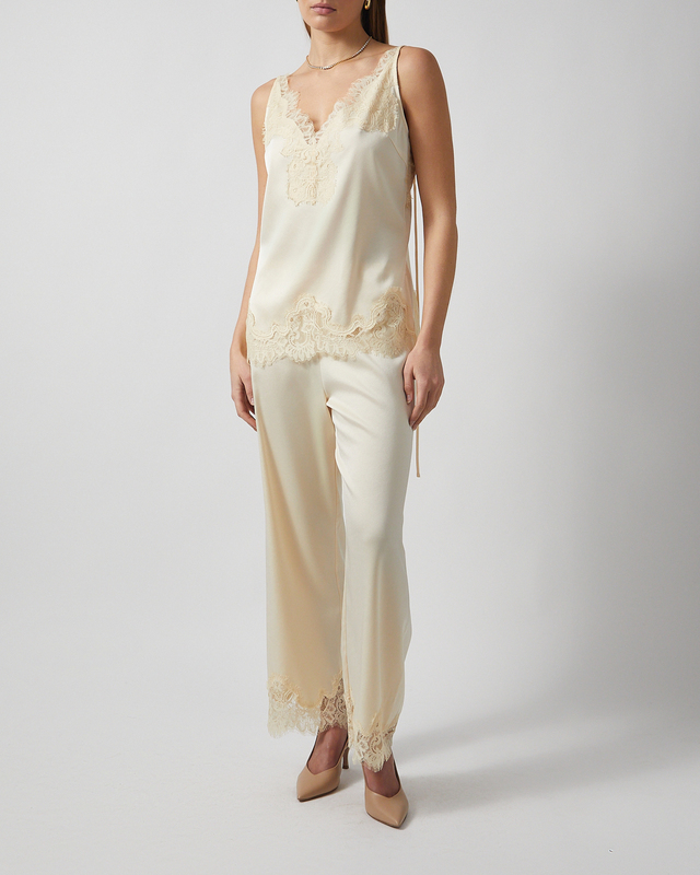 Wakakuu Icons Top Linz Lace Ljusgul XS