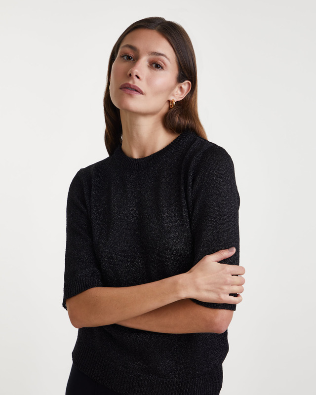 Wakakuu Icons Topp Sienna Knit Lurex Svart XL
