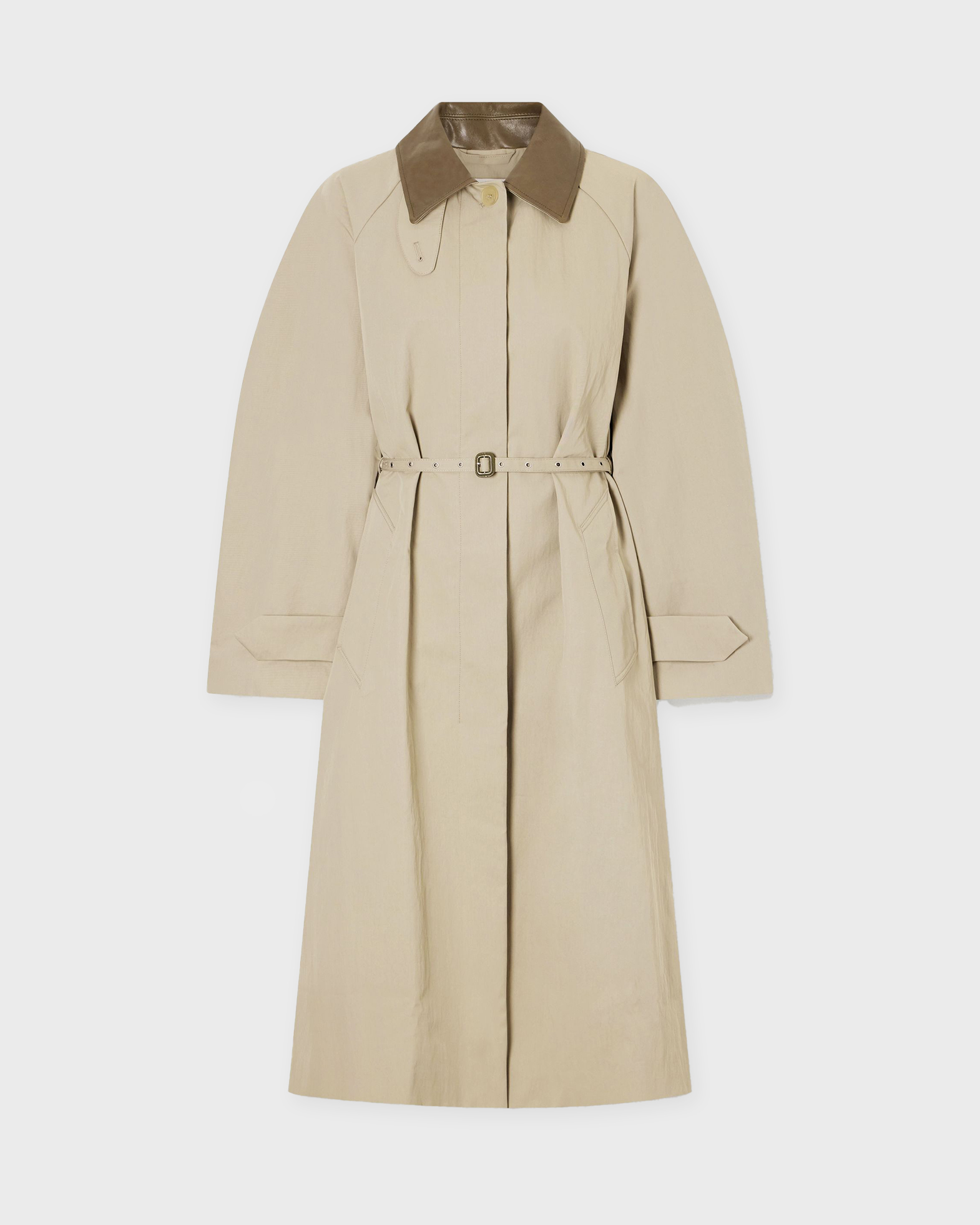 Acne Studios Women's Grön,Grå Jacket Belted Trenchcoat Grön/Grå 40
