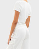 Éterne Topp V-Neck T-Shirt Ivory S