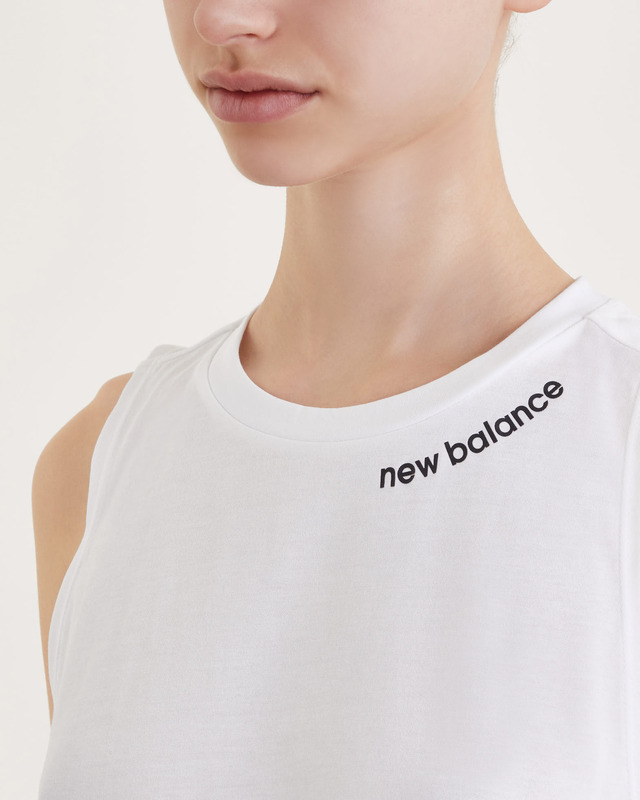 New Balance Topp Relentless Heathertech Tank Vit XS
