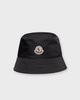 Moncler Hat Bucket Cotton Blend Grå L