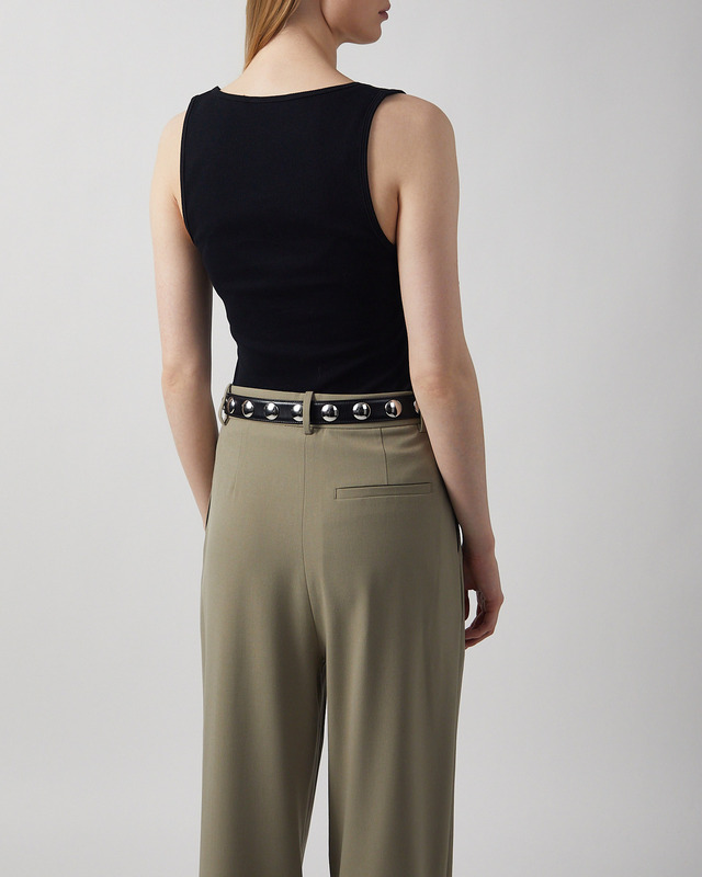 Wakakuu Icons Topp Lotus Rib Tank Svart XL