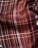Acne Studios Skjerf Bandana Checkered Silk Burgundy ONESIZE