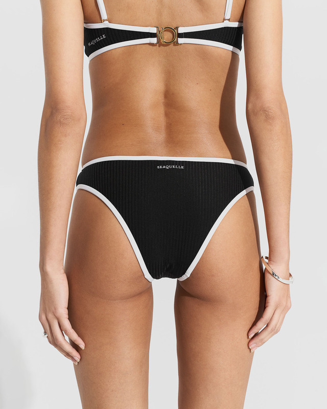 Seaquelle  Bikini Bottom Ribbed Black XS