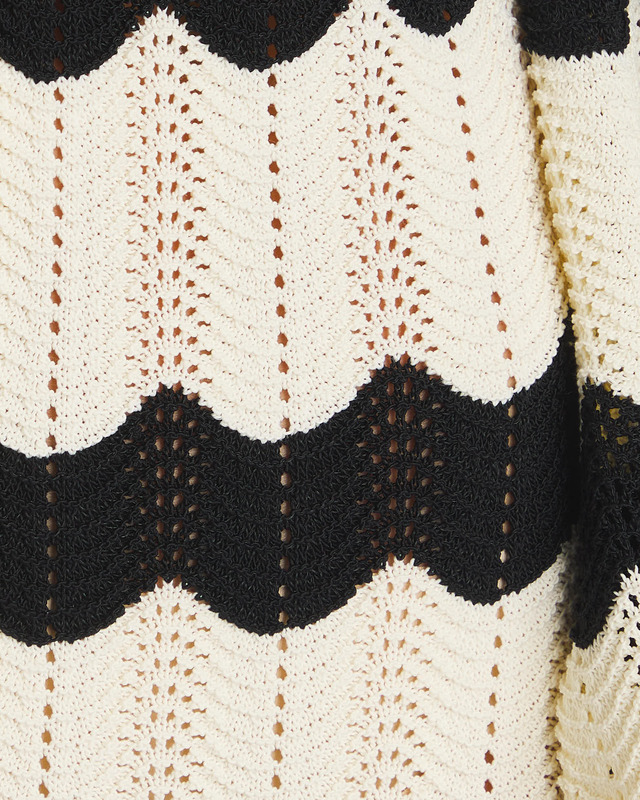 Malina Dress Isobel Wide Sleeve Knitted Midi Black M