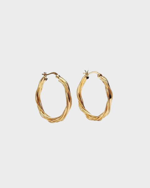 Earrings Medium Alena Gold 1