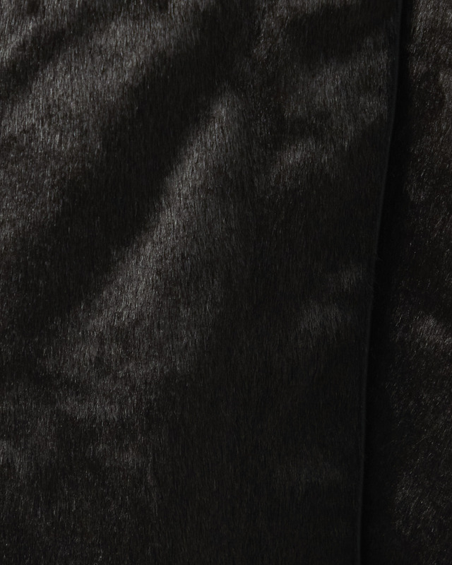 Malina Frakke Phoebe Faux Pony Hair Long Black 36