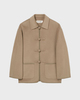 RÓHE Jacket Double-Faced Wool Pankou Closure Desert 34