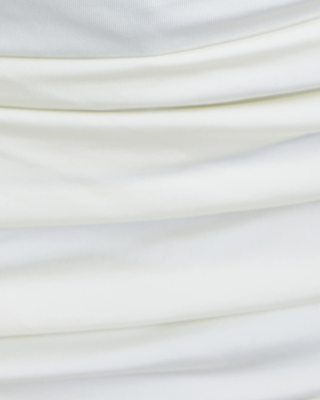 Magda Butrym Klänning Long Sleeve Draped Mini Creme FR 40 (EUR 38)