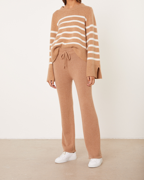 Knitted Wool Jogger Camel 2