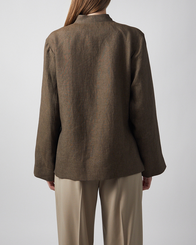 RÓHE Jacka Pankou Closure Linen Brun 34