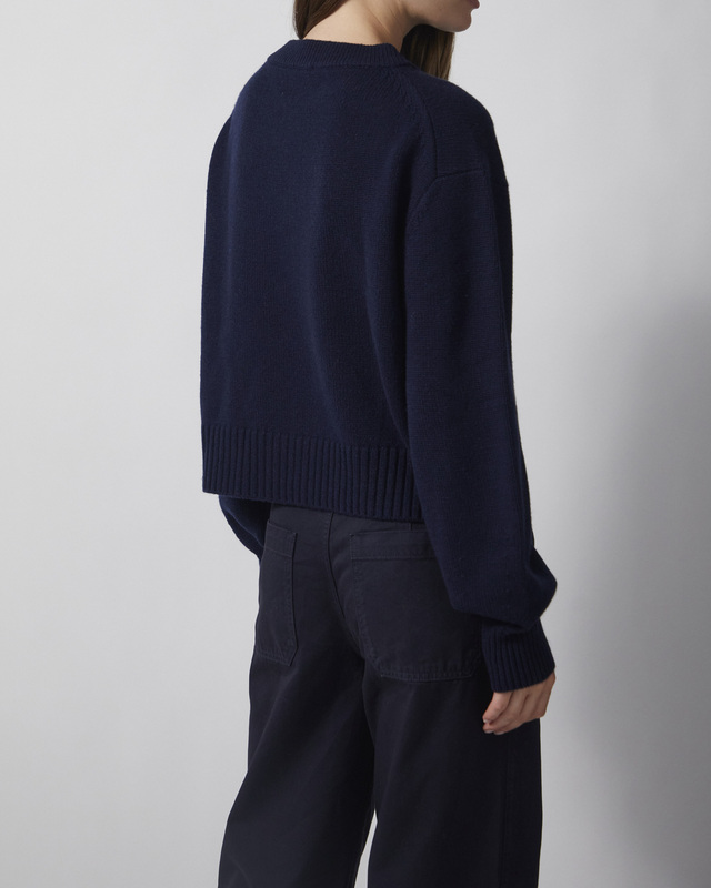 Wakakuu Icons Genser Cashmere V-Neck Navy M