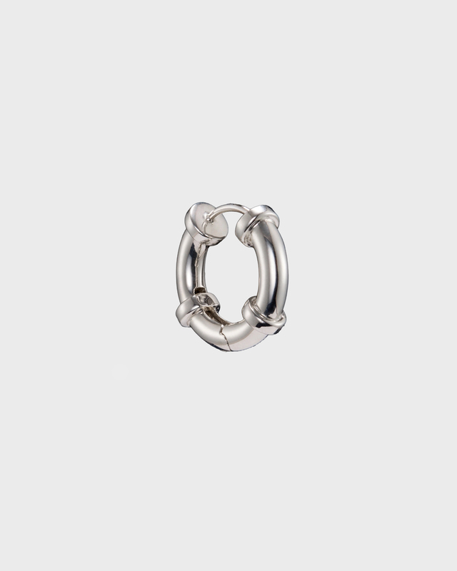 Maria Nilsdotter Earring Bolted Hoop Silver ONESIZE