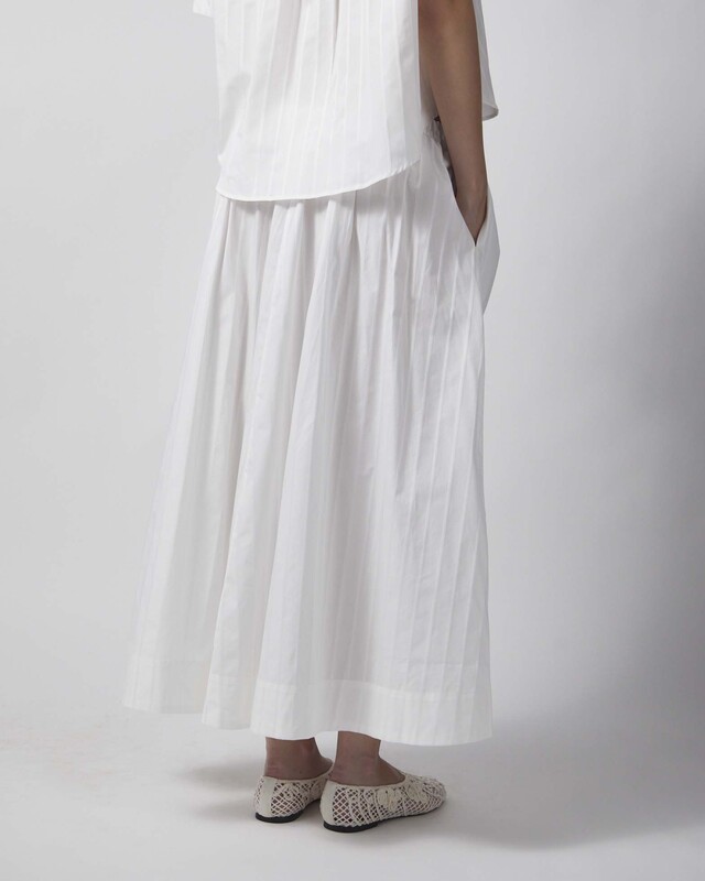 Dagmar Skirt Cotton Maxi White 34