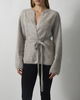Soft Goat Cardigan Brushed Greige S
